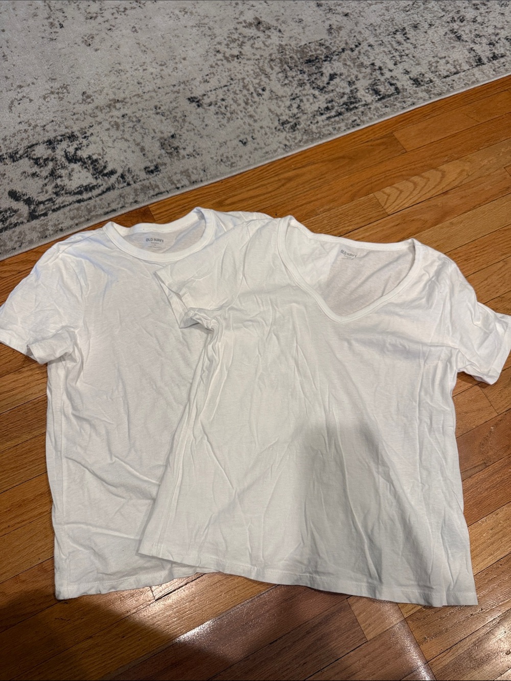Old Navy White Short Sleeve Tee Duo